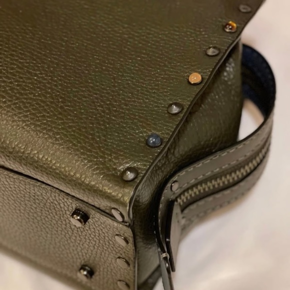 Coach Rogue 25 Olive Green with Jeweled Studs - Picture 5 of 13